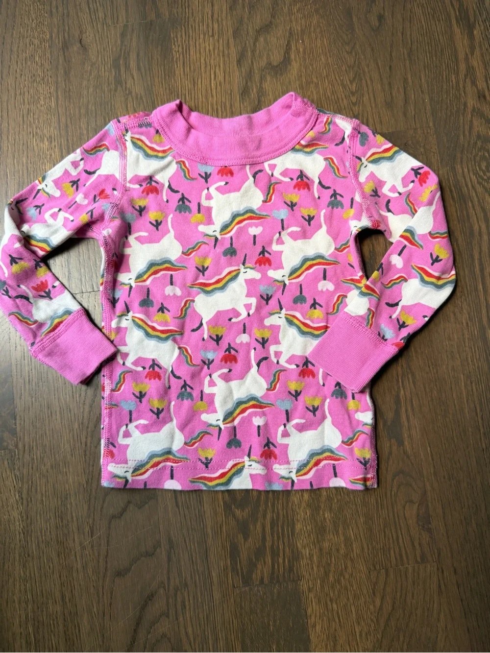 Hanna Andersson Pink Unicorn Pattern Pajama Set